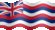 Small still flag of Hawaii
