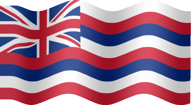 Very Big animated flag of Hawaii