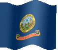 Large animated flag of Idaho