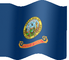 Extra Large animated flag of Idaho