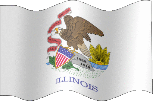 Very Big animated flag of Illinois