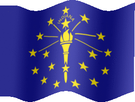 Extra Large still flag of Indiana