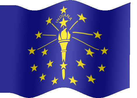 Very Big animated flag of Indiana