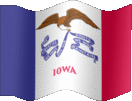 Large still flag of Iowa