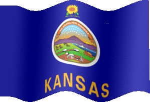 Extra Large still flag of Kansas