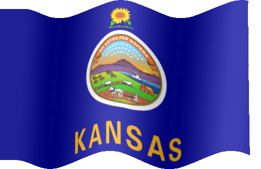 Very Big animated flag of Kansas