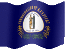 Large animated flag of Kentucky