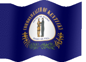 Extra Large animated flag of Kentucky