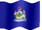 Large animated flag of Maine