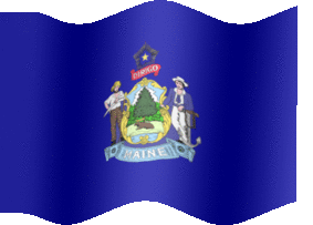 Extra Large animated flag of Maine