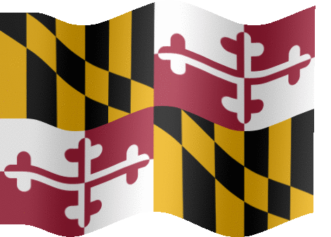 Very Big animated flag of Maryland