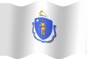 Extra Large animated flag of Massachusetts