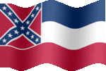 Large still flag of Mississippi