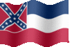 Medium animated flag of Mississippi