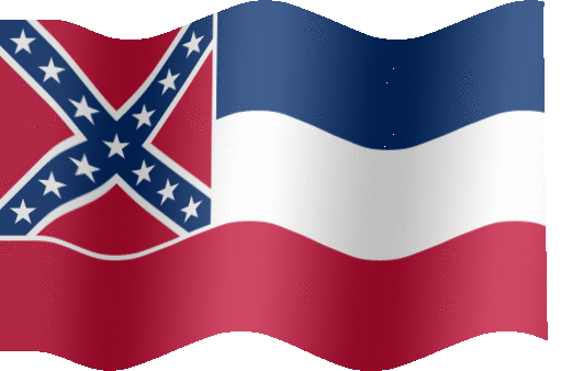 Very Big animated flag of Mississippi