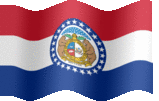 Large animated flag of Missouri
