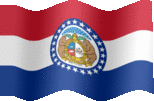 Large still flag of Missouri