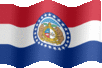 Animated Missouri flags