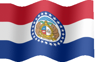 Extra Large animated flag of Missouri