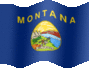 Medium animated flag of Montana