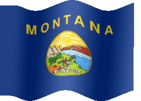 Extra Large animated flag of Montana