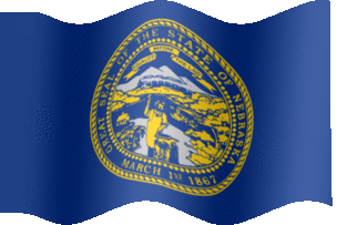Extra Large animated flag of Nebraska