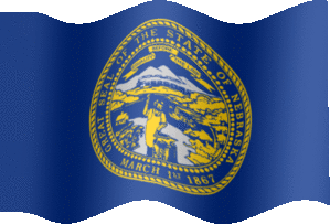 Extra Large still flag of Nebraska