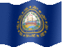 Medium animated flag of New Hampshire