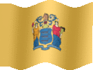 Large still flag of New Jersey