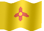 Large animated flag of New Mexico