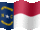 Small animated flag of North Carolina