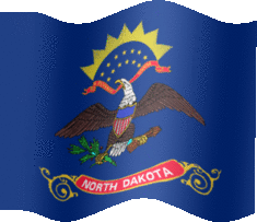 Extra Large still flag of North Dakota