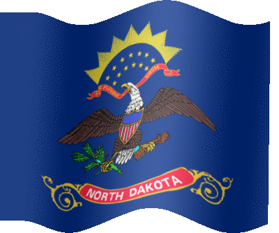 Very Big animated flag of North Dakota