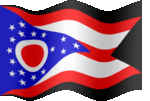 Large animated flag of Ohio