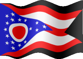 Extra Large still flag of Ohio