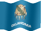 Large animated flag of Oklahoma