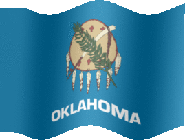 Extra Large still flag of Oklahoma