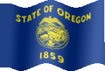 Large still flag of Oregon
