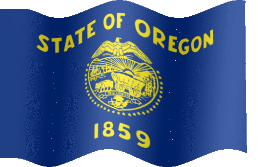 Very Big animated flag of Oregon