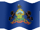 Large still flag of Pennsylvania