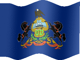 Extra Large still flag of Pennsylvania