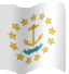 Medium animated flag of Rhode Island