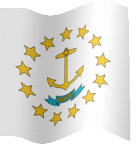 Extra Large animated flag of Rhode Island