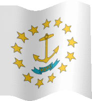 Extra Large still flag of Rhode Island