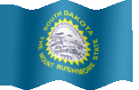 Large animated flag of South Dakota