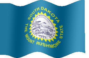 Extra Large animated flag of South Dakota