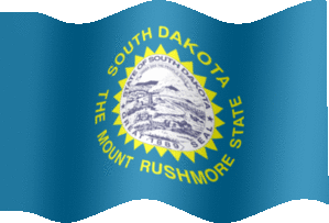 Extra Large still flag of South Dakota