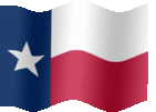 Large animated flag of Texas