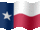 Small animated flag of Texas