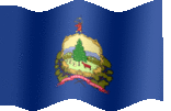 Large animated flag of Vermont